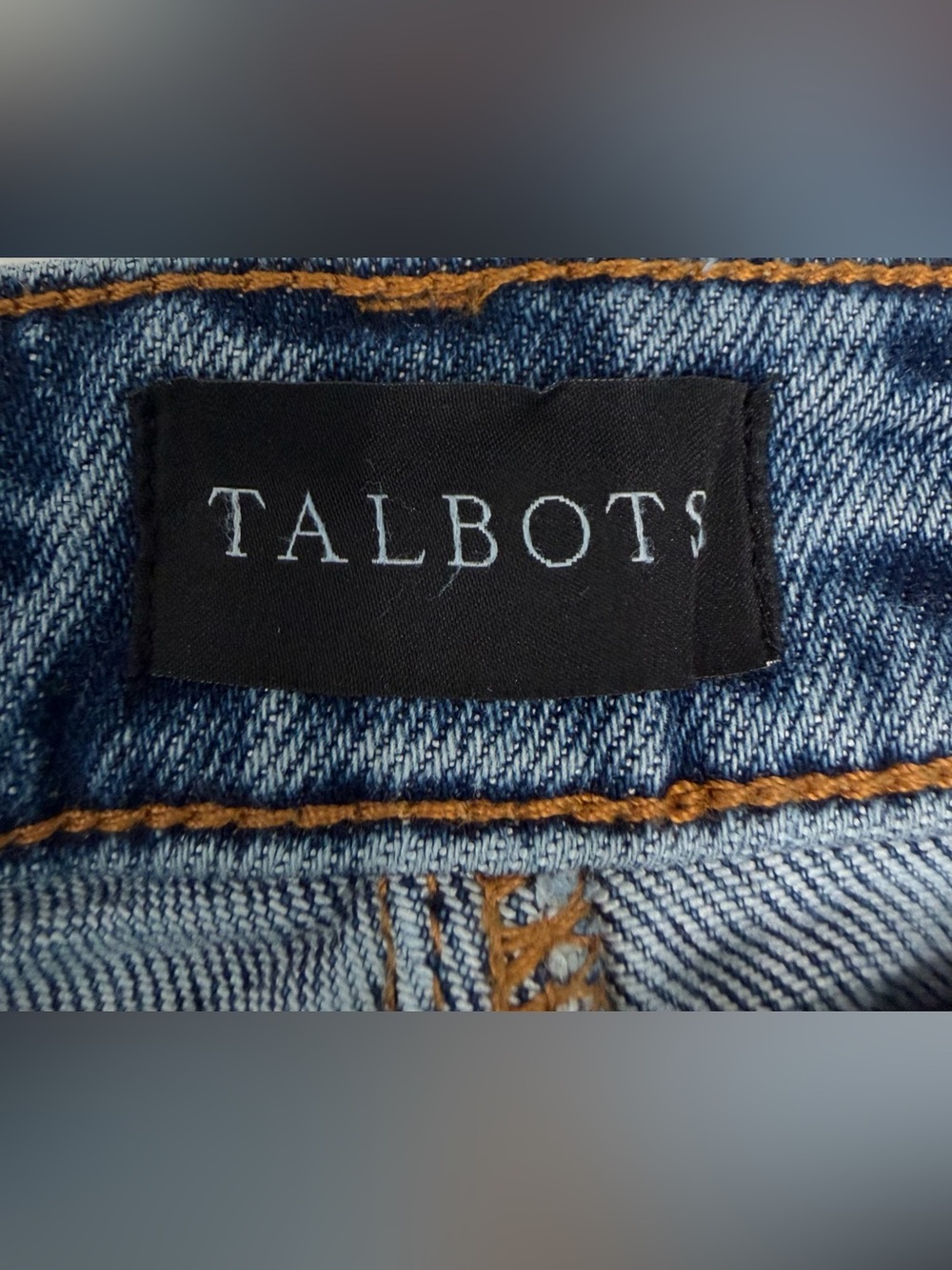 Talbots Women’s Straight Leg Jeans Embroidered Sides  Blue Size 10P - Picture 6 of 6